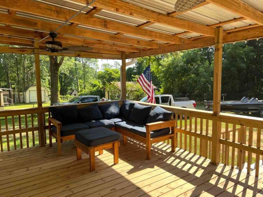 Fishermans Retreat With Patio At Lake Sam Rayburn Vila Brookeland Exterior foto